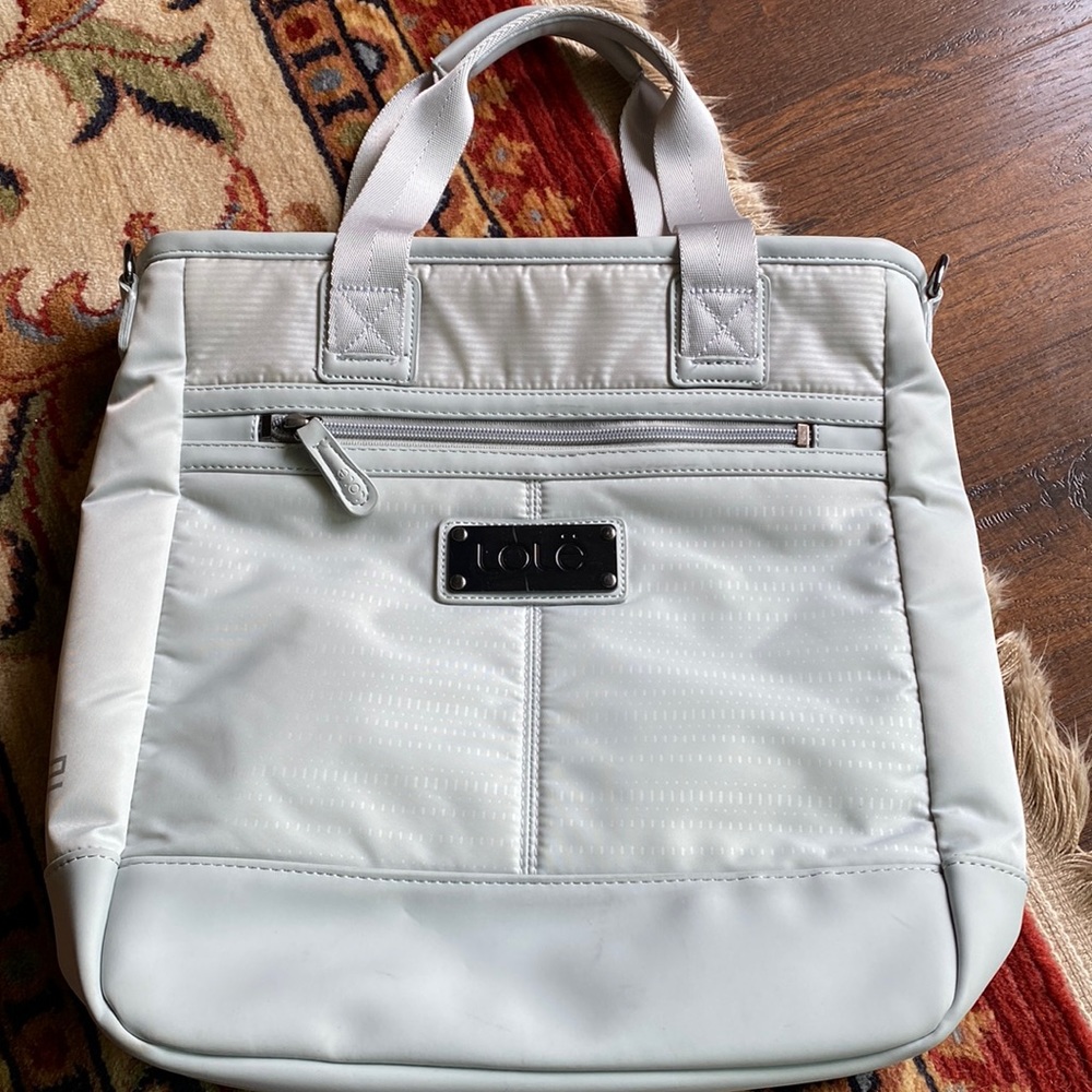 Lole Life grey/silver convertible tote